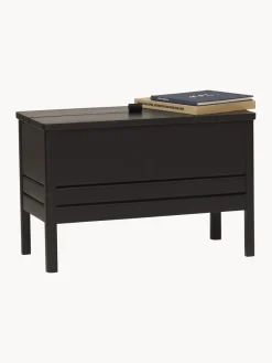 Hot Banco de madera de roble con espacio de almacenaje A Line Bancos|Bancos