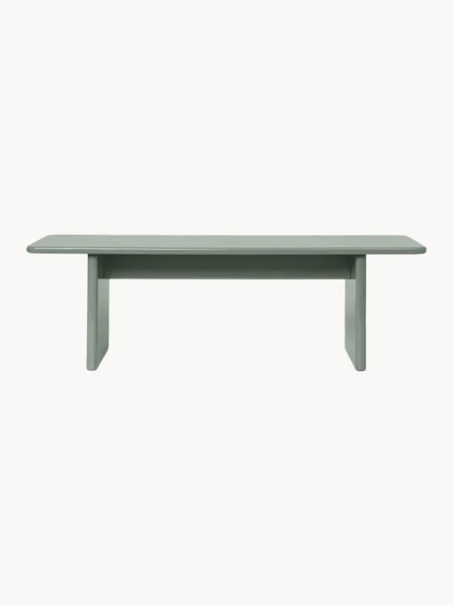 Bancos|Bancos>Ferm Living Banco de madera pulida Rink Verde salvia brillante