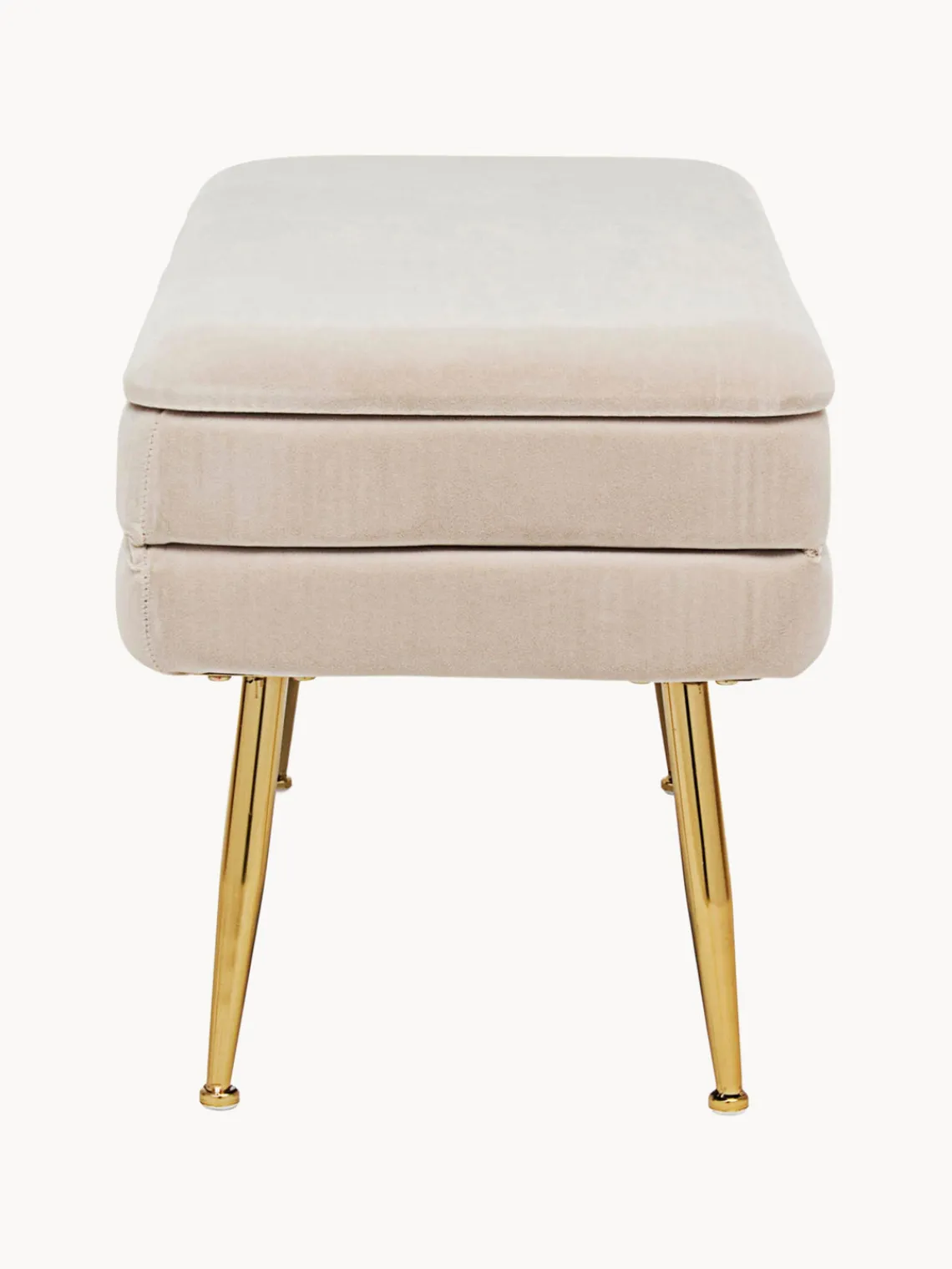 Discount Banco de terciopelo con espacio de almacenamiento Pavlina Bancos|Bancos