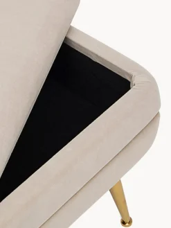 Discount Banco de terciopelo con espacio de almacenamiento Pavlina Bancos|Bancos