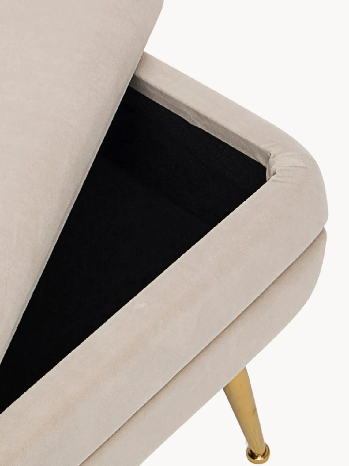 Discount Banco de terciopelo con espacio de almacenamiento Pavlina Bancos|Bancos