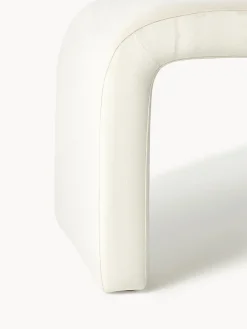 Bancos|Bancos></noscript>Westwing Collection Banco de terciopelo Penelope Terciopelo blanco crema