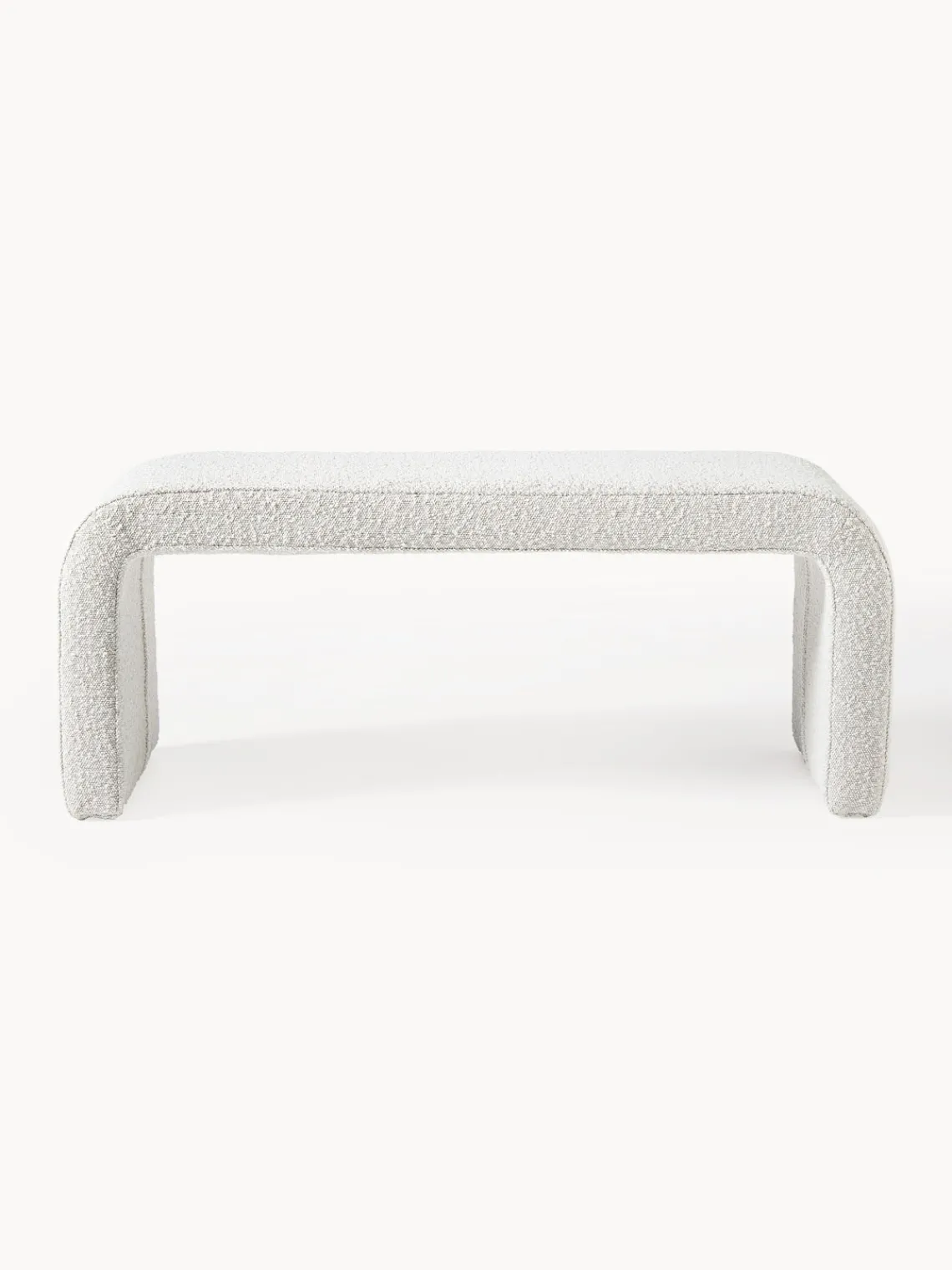 Bancos|Bancos>Westwing Collection Banco en tejido bouclé Penelope Bouclé blanco Off White