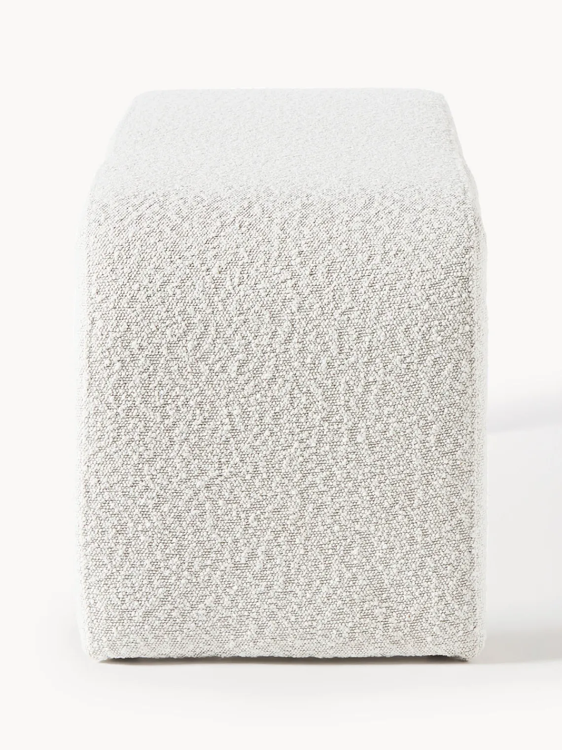 Bancos|Bancos>Westwing Collection Banco en tejido bouclé Penelope Bouclé blanco Off White