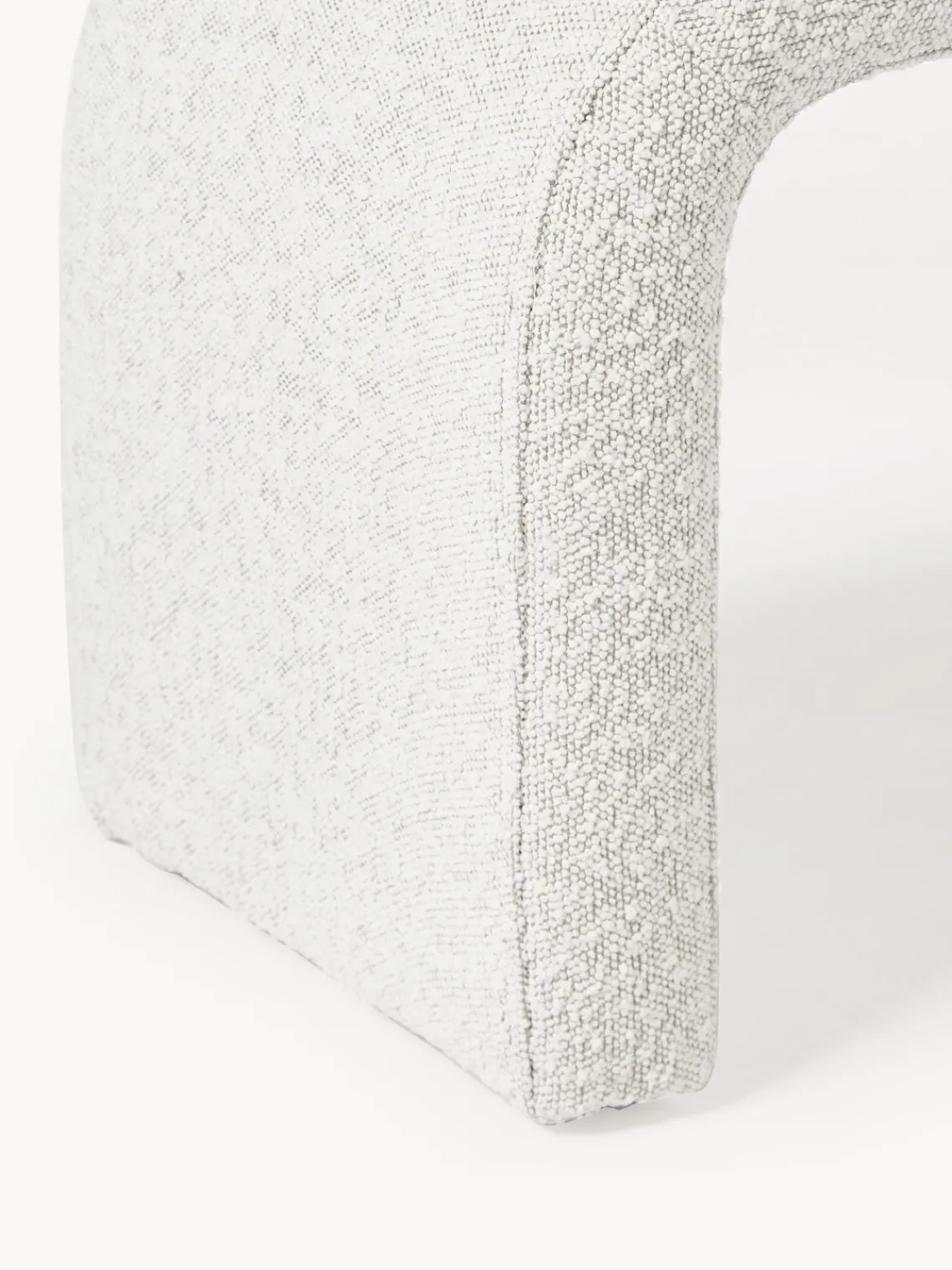 Bancos|Bancos>Westwing Collection Banco en tejido bouclé Penelope Bouclé blanco Off White