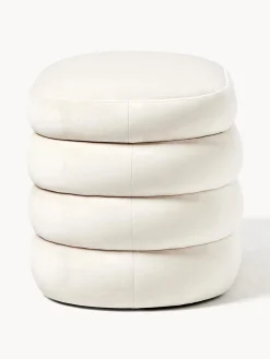 Bancos|Bancos></noscript>Westwing Collection Banco pequeño tapizado en terciopelo con espacio de almacenamiento Alto Terciopelo blanco Off White
