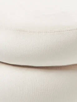 Bancos|Bancos></noscript>Westwing Collection Banco pequeño tapizado en terciopelo con espacio de almacenamiento Alto Terciopelo blanco Off White