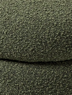 Bancos|Bancos></noscript>Westwing Collection Banco pequeño tapizado en tejido bouclé con espacio de almacenamiento Alto Bouclé verde oscuro