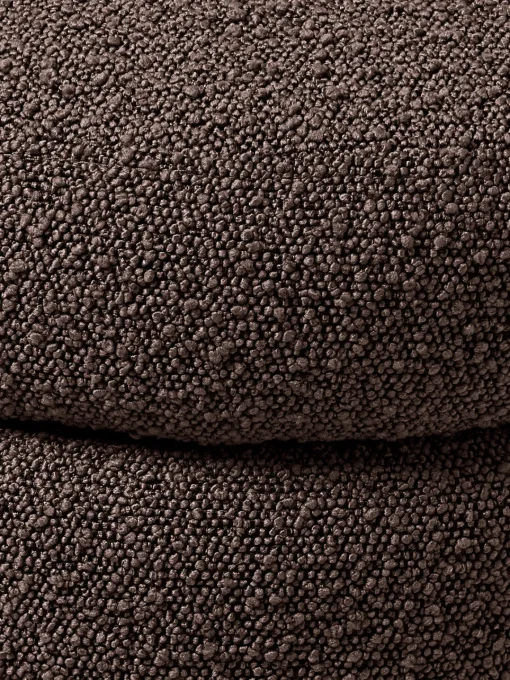 Bancos|Bancos>Westwing Collection Banco pequeño tapizado en tejido bouclé con espacio de almacenamiento Alto Bouclé marrón oscuro