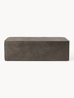 Bancos|Bancos>Westwing Collection Banco tapizado en cuero reciclado Sanja Cuero taupe