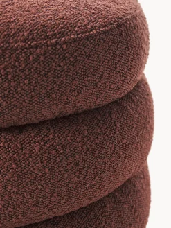Bancos|Bancos></noscript>Westwing Collection Banco tapizado en tejido bouclé Alto Bouclé rojo vino