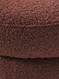 Bancos|Bancos></noscript>Westwing Collection Banco tapizado en tejido bouclé Alto Bouclé rojo vino