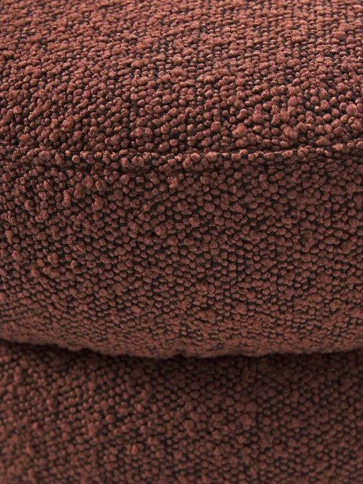 Bancos|Bancos>Westwing Collection Banco tapizado en tejido bouclé Alto Bouclé rojo vino