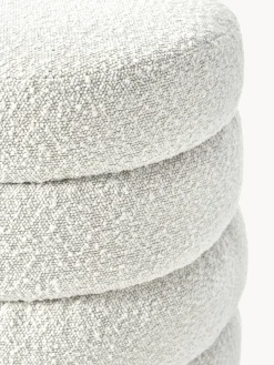Bancos|Bancos></noscript>Westwing Collection Banco tapizado en tejido bouclé Alto Bouclé blanco Off White