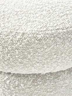 Bancos|Bancos></noscript>Westwing Collection Banco tapizado en tejido bouclé Alto Bouclé blanco Off White