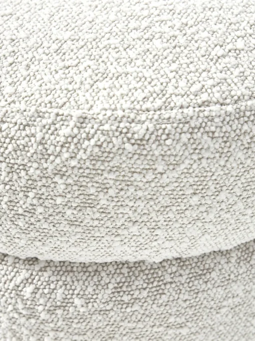 Bancos|Bancos>Westwing Collection Banco tapizado en tejido bouclé Alto Bouclé blanco Off White