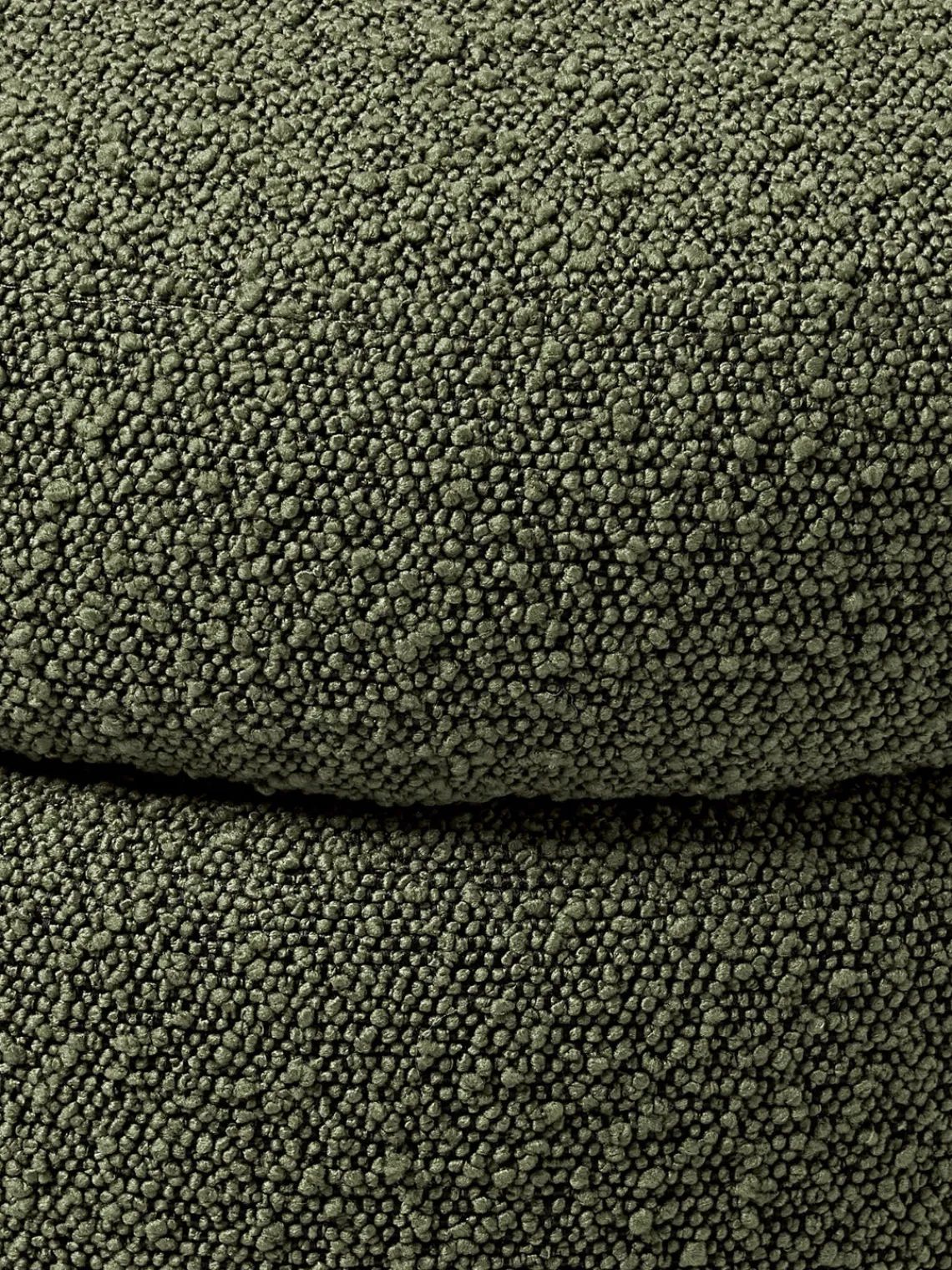 Bancos|Bancos>Westwing Collection Banco tapizado en tejido bouclé con espacio de almacenaje Alto Bouclé verde oscuro