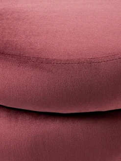 Bancos|Bancos></noscript>Westwing Collection Banco tapizado en terciopelo con espacio de almacenaje Alto Terciopelo rojo vino