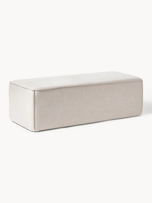 Bancos|Bancos>Westwing Collection Banco tapizado Sanja Tejido beige claro