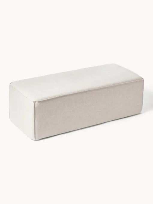 Bancos|Bancos>Westwing Collection Banco tapizado Sanja Tejido beige claro
