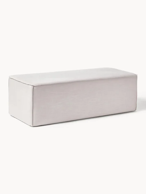 Bancos|Bancos>Westwing Collection Banco tapizado Sanja Tejido blanco crema