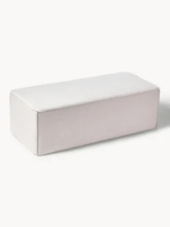 Bancos|Bancos></noscript>Westwing Collection Banco tapizado Sanja Tejido blanco crema