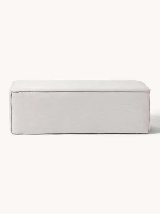 Bancos|Bancos>Westwing Collection Banco tapizado Sanja Tejido blanco crema