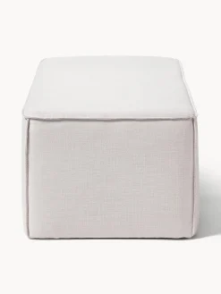 Bancos|Bancos></noscript>Westwing Collection Banco tapizado Sanja Tejido blanco crema