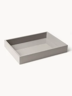 Jarrones|Bandejas Decorativas>Westwing Collection Bandeja brillante Hayley, 33 cm Gris claro