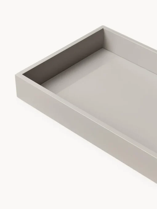 Jarrones|Bandejas Decorativas>Westwing Collection Bandeja brillante Hayley, 33 cm Gris claro