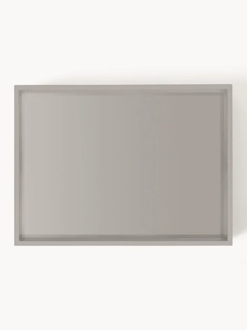 Jarrones|Bandejas Decorativas>Westwing Collection Bandeja brillante Hayley, 33 cm Gris claro