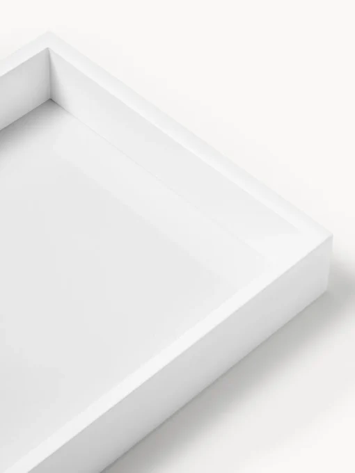 Jarrones|Bandejas Decorativas>Westwing Collection Bandeja brillante Hayley, 33 cm Blanco