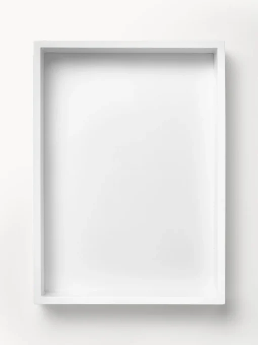 Jarrones|Bandejas Decorativas>Westwing Collection Bandeja brillante Hayley, 33 cm Blanco
