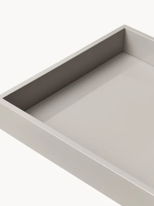 Jarrones|Bandejas Decorativas>Westwing Collection Bandeja brillante Hayley, 30 cm Gris claro