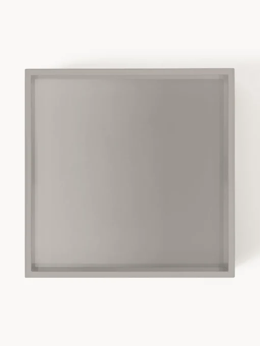 Jarrones|Bandejas Decorativas>Westwing Collection Bandeja brillante Hayley, 30 cm Gris claro