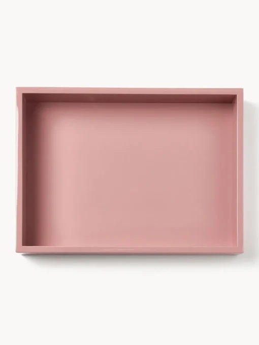 Jarrones|Bandejas Decorativas>Westwing Collection Bandeja brillante Hayley, 33 cm Rosa oscuro