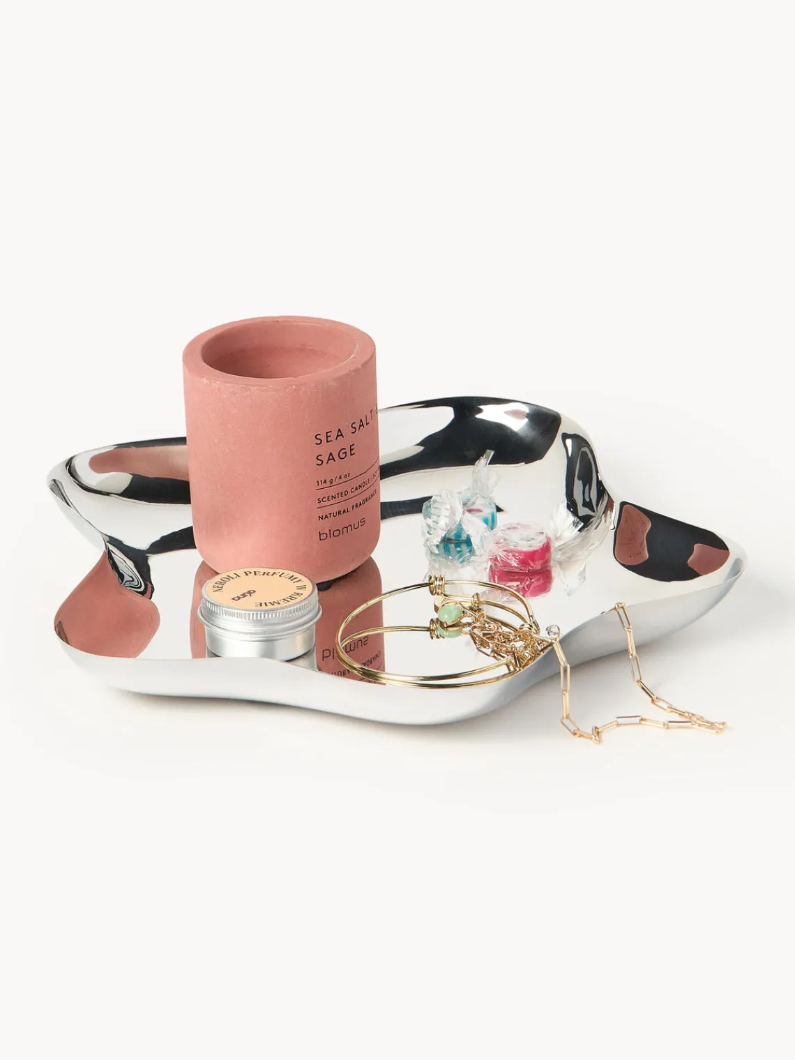 Best Bandeja decorativa de acero inoxidable Vine Bandejas Decorativas|Jarrones