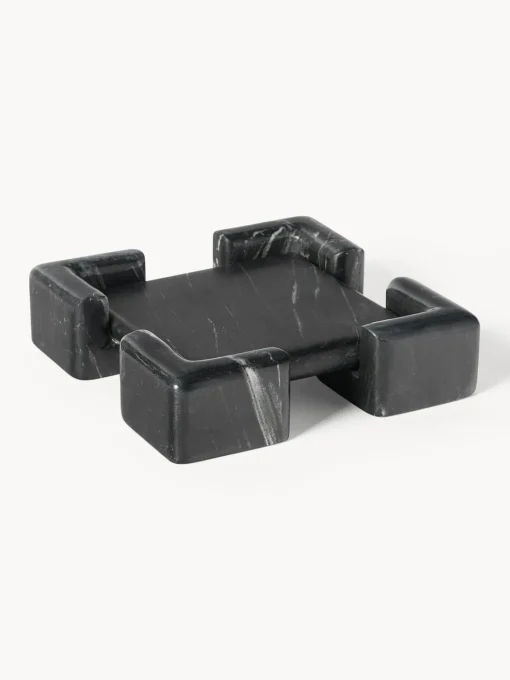 Jarrones|Bandejas Decorativas>Westwing Collection Bandeja decorativa de mármol Knud Mármol negro