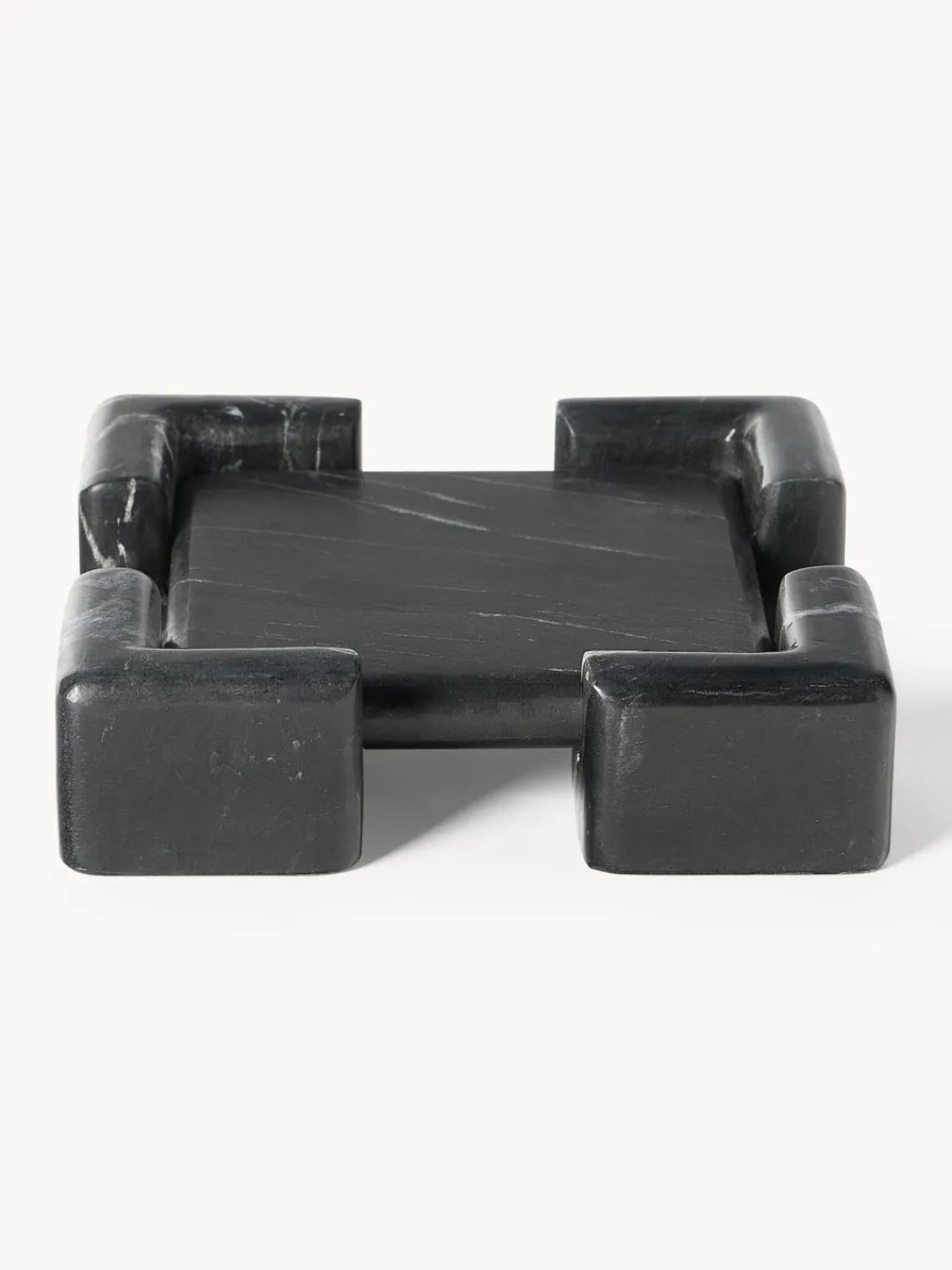 Jarrones|Bandejas Decorativas>Westwing Collection Bandeja decorativa de mármol Knud Mármol negro