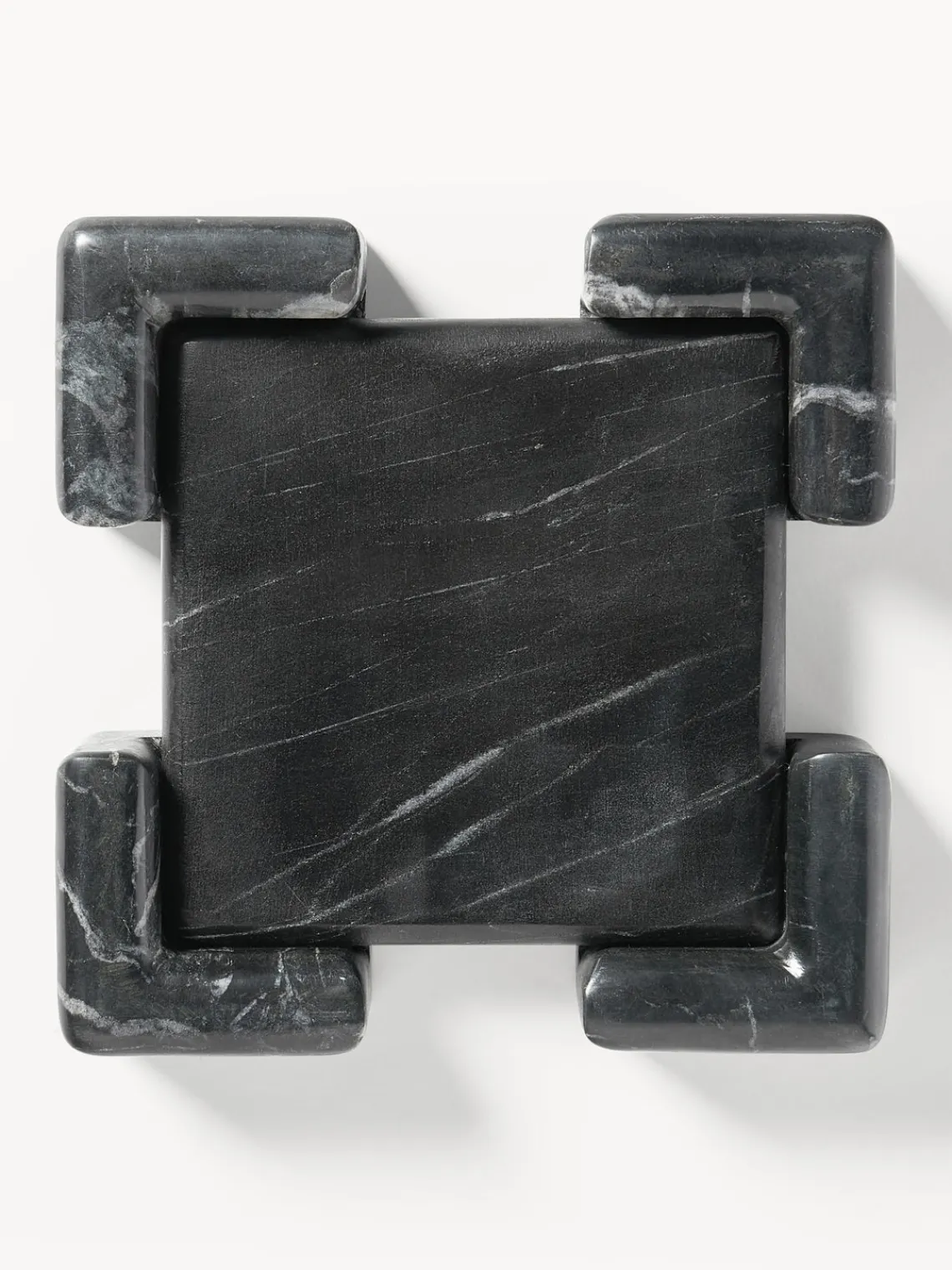 Jarrones|Bandejas Decorativas>Westwing Collection Bandeja decorativa de mármol Knud Mármol negro