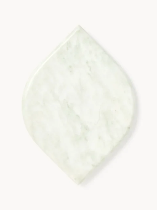 Bandejas Decorativas|Jarrones>Westwing Collection Bandeja decorativa de mármol Maba Mármol verde salvia y blanco Off White