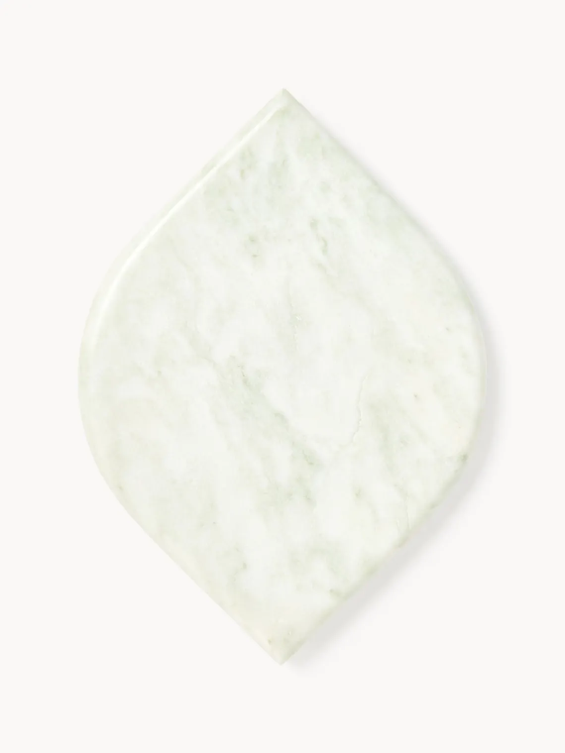 Bandejas Decorativas|Jarrones>Westwing Collection Bandeja decorativa de mármol Maba Mármol verde salvia y blanco Off White