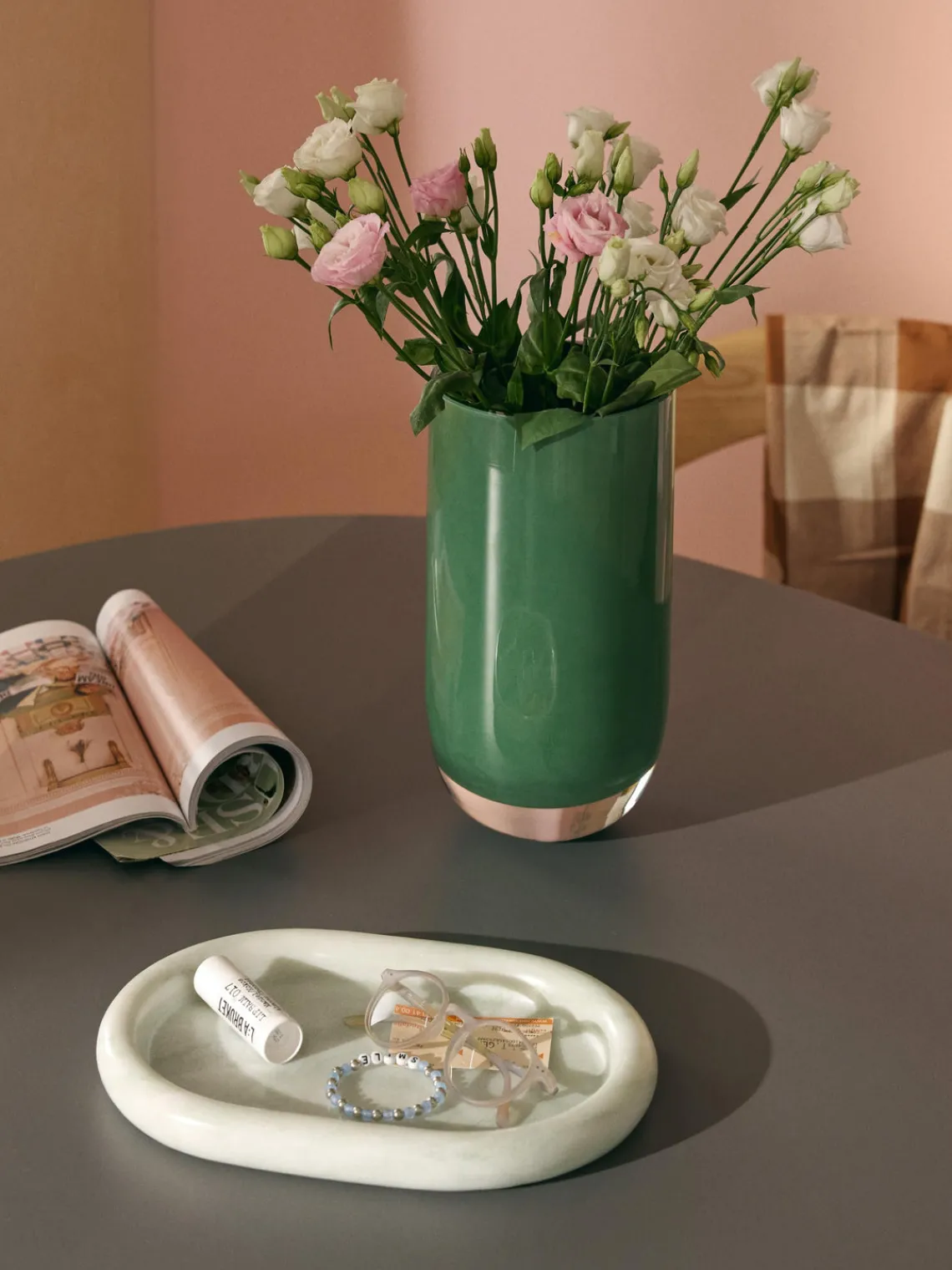 Online Bandeja decorativa de mármol Maba Jarrones|Bandejas Decorativas