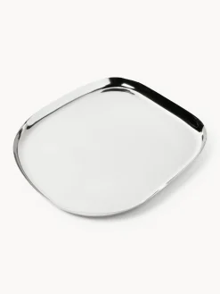 Jarrones|Bandejas Decorativas>Westwing Collection Bandeja decorativa grande Aria Plateado
