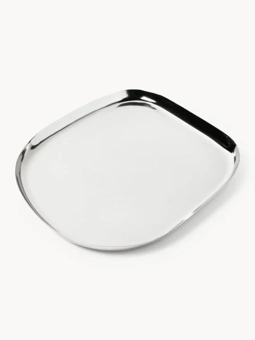 Jarrones|Bandejas Decorativas>Westwing Collection Bandeja decorativa grande Aria Plateado