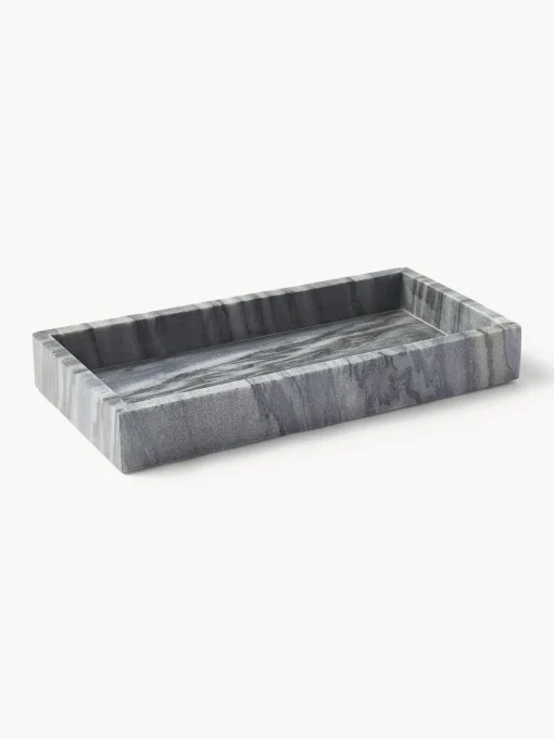 Jarrones|Bandejas Decorativas>Westwing Collection Bandeja decorativa pequeña de mármol Venice Mármol gris