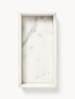 Jarrones|Bandejas Decorativas></noscript>Westwing Collection Bandeja decorativa pequeña de mármol Venice Mármol blanco