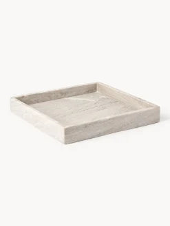 Jarrones|Bandejas Decorativas>Westwing Collection Bandeja decorativa pequeña de mármol Venice Mármol beige