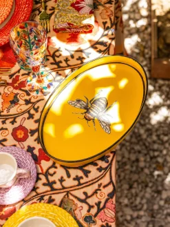 Online Bandeja decorativa pintada a mano con motivo de Fauna Jarrones|Bandejas Decorativas