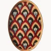 New Bandeja decorativa pintada a mano Ikat Bandejas Decorativas|Jarrones